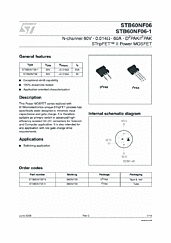 DataSheet STB60NF06 pdf